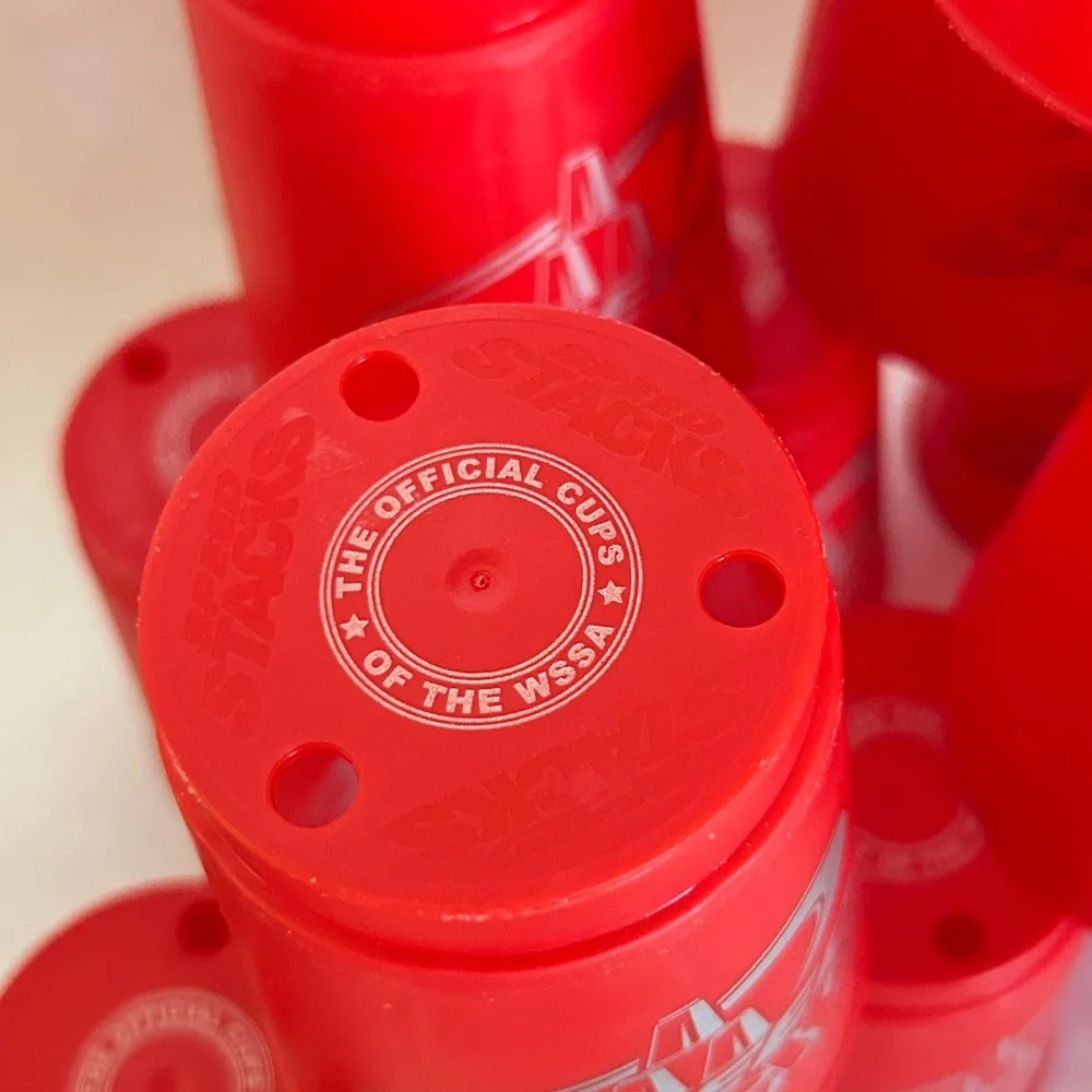 Speed Stacks WSSA Official Cups Red With Mesh Carrying Cases 14‎ Cups